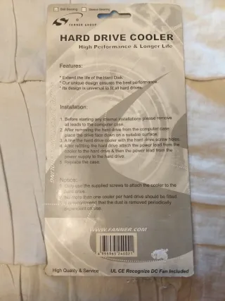 Ventilador HDD Fanner Azul