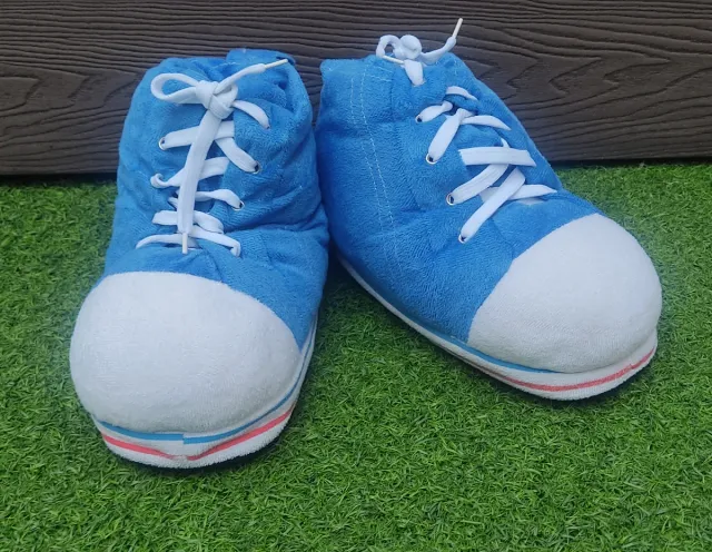 Pantuflas Unisex Azul y Blanco