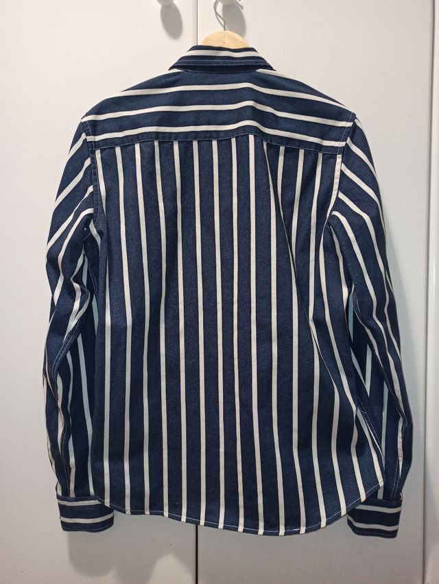 Camisa ZARA rayas azul y blanco