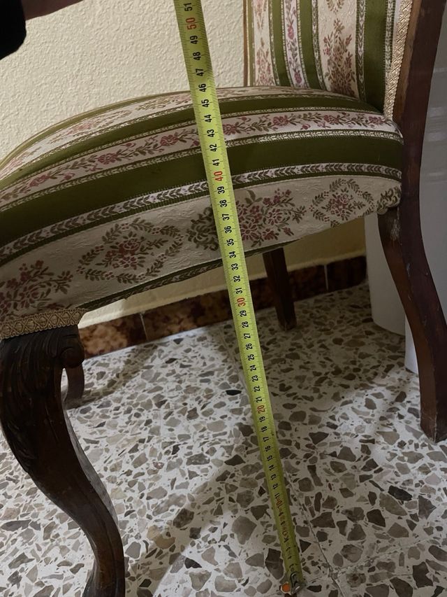 Juego de 2 Sillas Tapizadas Madera