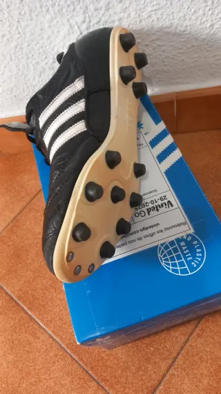 Botas de fútbol Adidas Kaiser Negras Talla