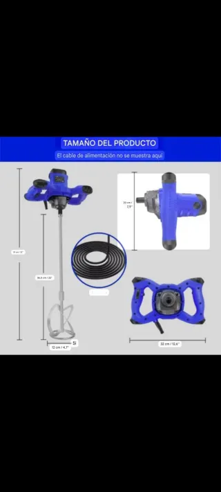 NUEVA! Batidora Construcción 2600W Regulable