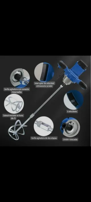 NUEVA! Batidora Construcción 2600W Regulable