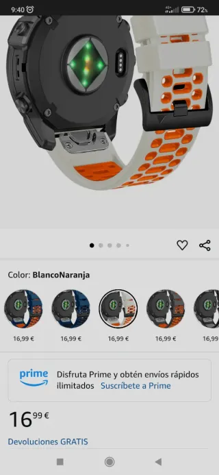 Correas 20/22mm Quick Fit.