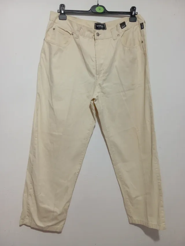 Pantalón Versace Beige Vintage Original