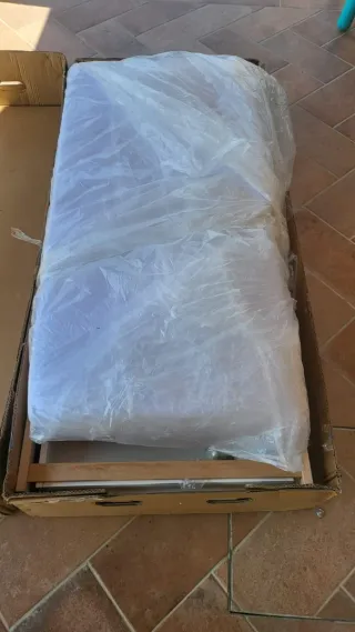 Culla Pali con materasso + 2 paracolpi – bianca