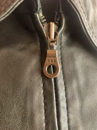 Cazadora cuero genuino El Corte Inglés mujer