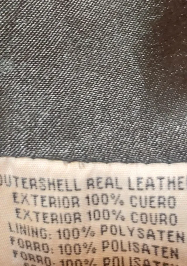 Cazadora cuero genuino El Corte Inglés mujer