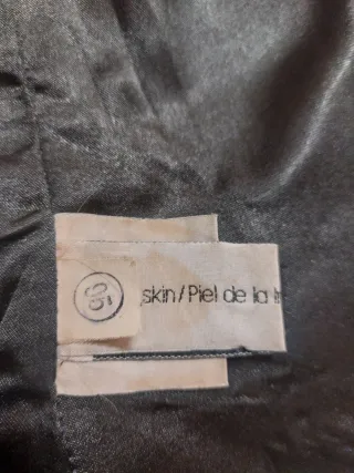 Cazadora cuero genuino El Corte Inglés mujer