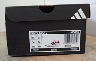 ZAPATILLAS UNISEX ADIDAS HOOPS 3.0 - TALLA 34