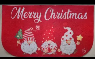 Zerbino Natale con Gnomi Rossi