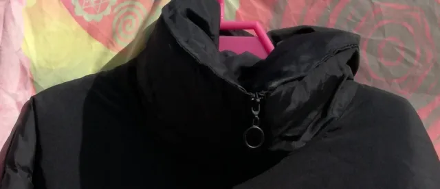 PLUMÍFERO IMPERMEABLE CHUBASQUERO NEGRO