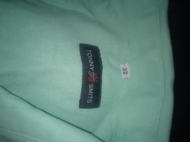 Camisa guayabera infantil verde