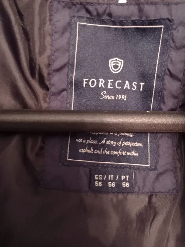 Chaqueta acolchada Forecast azul marino