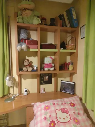 Cama nido, cajonera, cabecero,  encimera, estantes