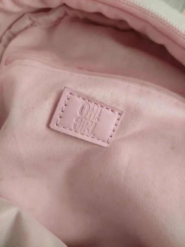 Mochila infantil peluche gato rosa