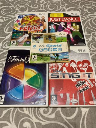 Pack 5 Juegos Wii
