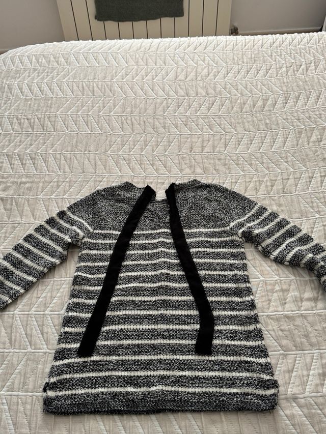 Conjunto 2 jerséis rayas gris y blanco