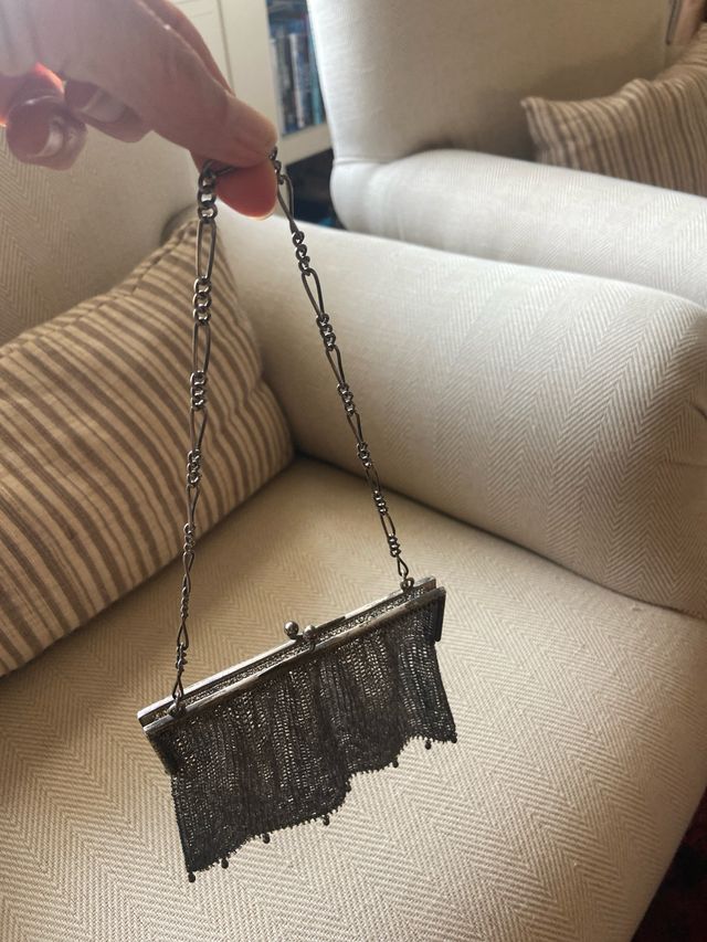 Bolso de plata antiguo
