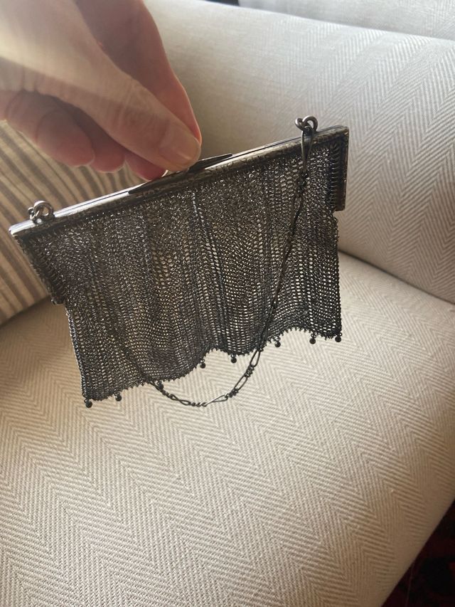 Bolso de plata antiguo