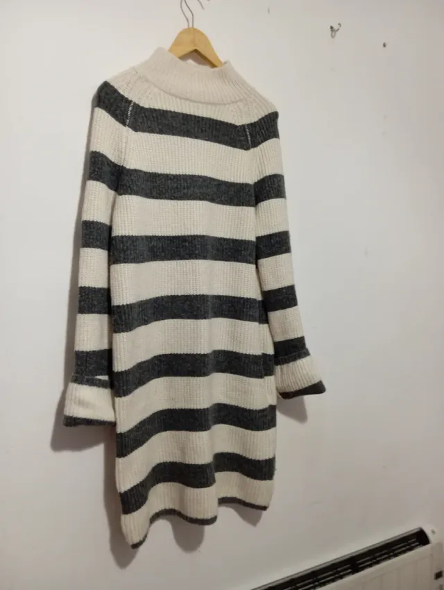 Vestido de punto H&M rayas invierno