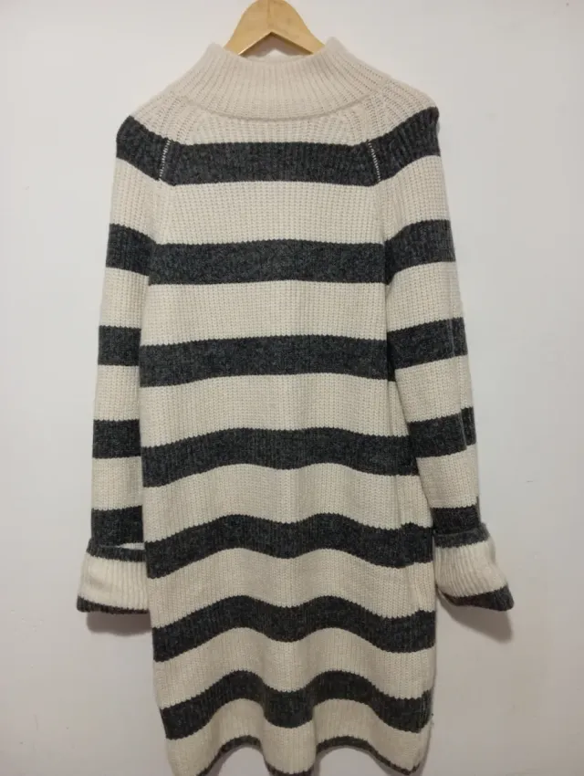 Vestido de punto H&M rayas invierno