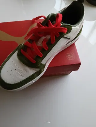 Zapatillas Puma Mujer Verde Naranja Blanca