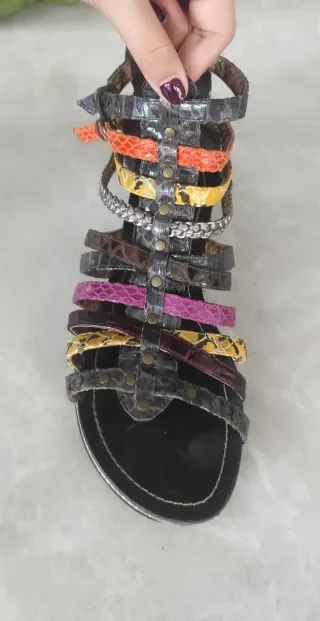 Sandalias romanas multicolor talla 40