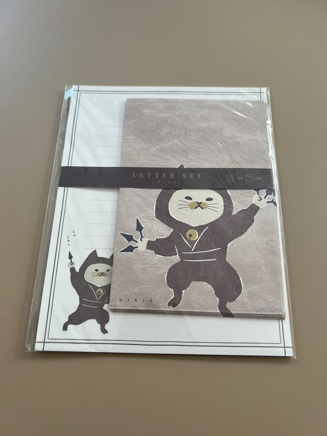 Papel de cartas y sobres Ninja hecho en Japón