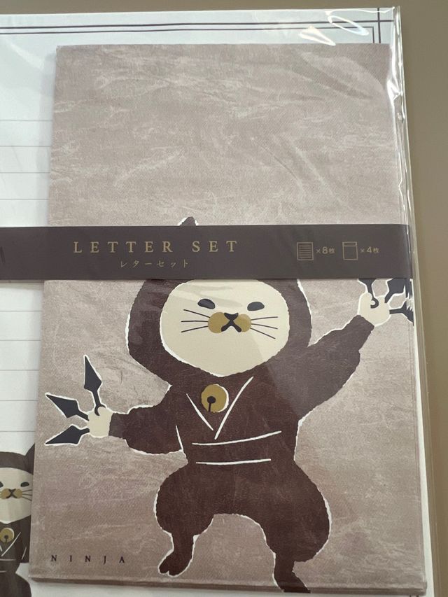 Papel de cartas y sobres Ninja hecho en Japón