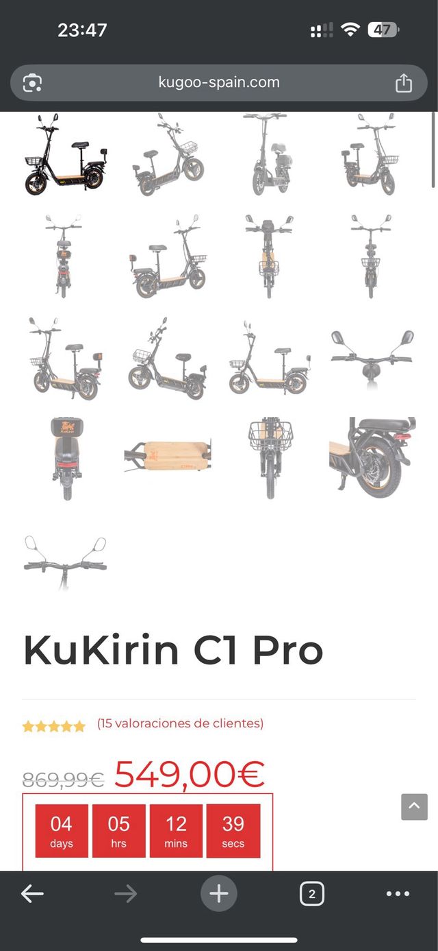 Kukirin C1 Pro Patinete Eléctrico