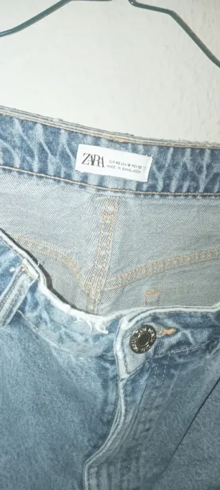 Pantalón corto mujer Zara azul