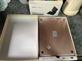 Funda Teclado Giratorio 360 iPad Oro Rosa