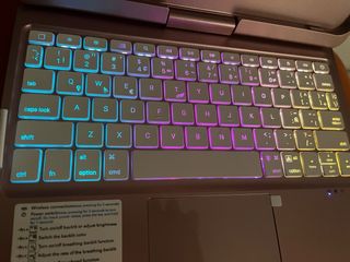 Funda Teclado Giratorio 360 iPad Oro Rosa