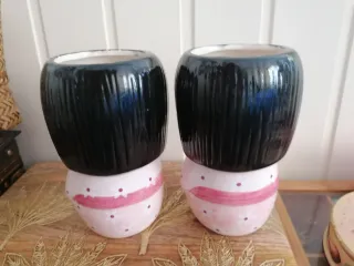 2 vasetti bambola giapponese diversi usi