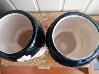 2 vasetti bambola giapponese diversi usi