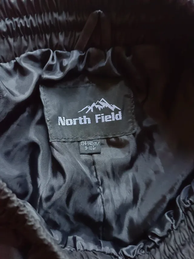 Pantalón de esquí infantil negro T.9/10 North fiel