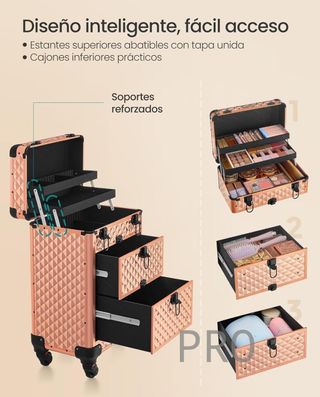 Maleta de maquillaje profesional - Songmics