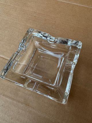 Posacenere Vintage Quadrato in Vetro