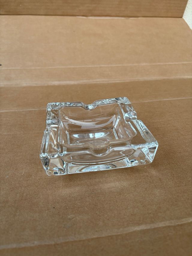 Posacenere Vintage Quadrato in Vetro