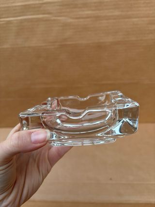 Posacenere Vintage Quadrato in Vetro