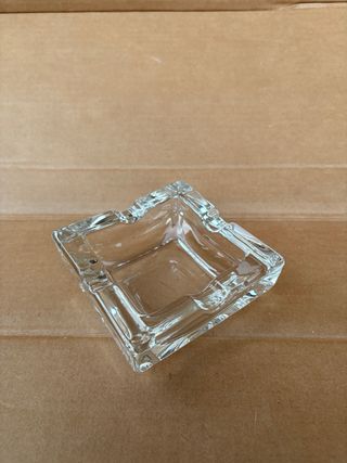 Posacenere Vintage Quadrato in Vetro