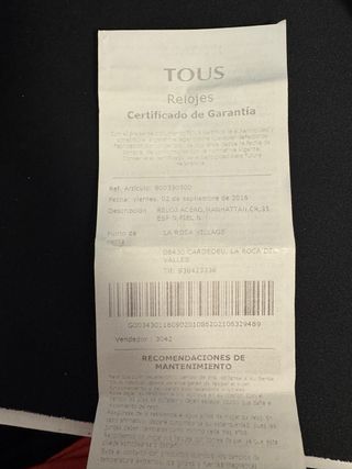 Reloj Tous Hombre Negro y Plateado