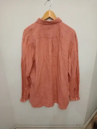 Camisa Pepe Jeans salmón manga larga hombre