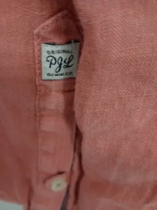 Camisa Pepe Jeans salmón manga larga hombre