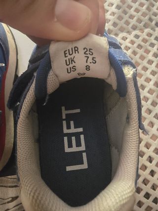 Scarpe bimbo blu con velcro