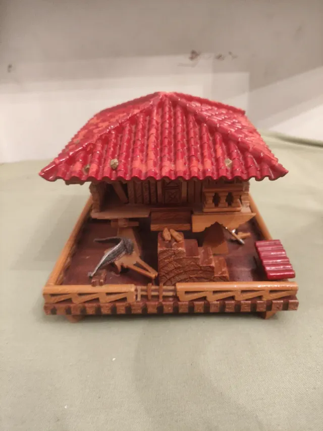 Casa de madera musical rústica