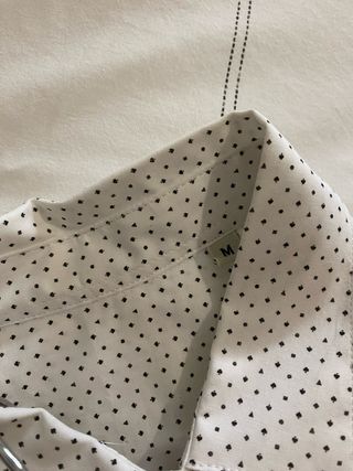 Camisa entallada manga larga blanca