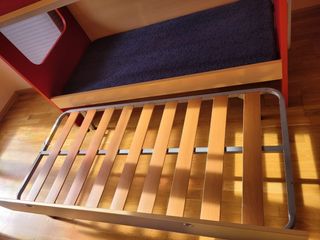 Litera triple madera y metal