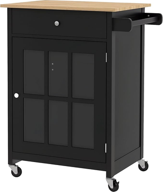 Carrello da Cucina con Cassetto, Ripiano Regolabil